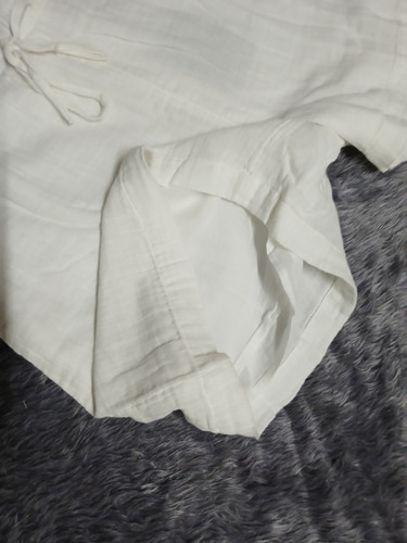 Short Ligero Blanco Con Forro