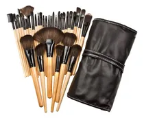 Comprar Set 32 Brochas Maquillaje Profesional + Limpiador De Brochas