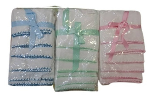 Imagen 1 de 3 de Pañales De Tela Bordados A Mano Cos.35
