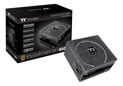 Fuente De Poder Thermaltake Thoughpower Gf1, Negra, 850 W