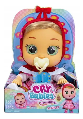 Muñeca Cry Babies Scarlet Bebés Llorones Caperucita Roja Bbx