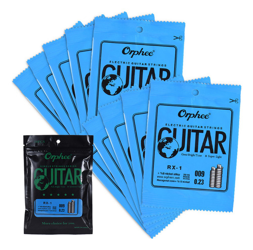 Cuerdas Orphee Rx-1 De Repuesto Para Guitarra Eléctrica