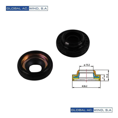 Imagen 7 de 8 de Sello Compresor Chery Qq V7