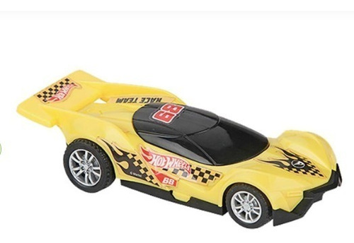 Hot Wheels Auto A Fricción 13cm Fast Racer Pullback  