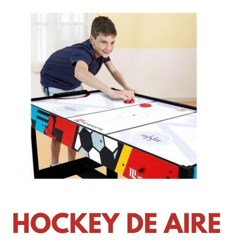 Imagen 5 de 9 de Mesa Multijuegos 4 En 1 Basketball Hockey Dardos Tiro