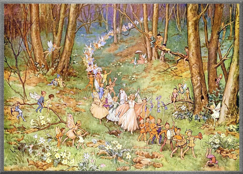 Cuadro El Camino De Las Hadas - Margaret Tarrant - 1920s