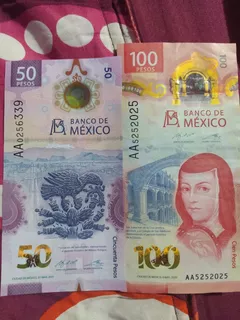 Nuevo Billete 50 Y 100 Pesos Mexicanos
