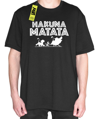 Remera Hakuna Matata - El Rey Leon - Timón Y Pumba - Unisex