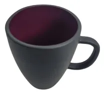 Comprar Tazas De Vidrio Cafe Te Durax Taza Bicolor Armonia 360 Ml Color Violeta Oscuro Armonia Bicolor