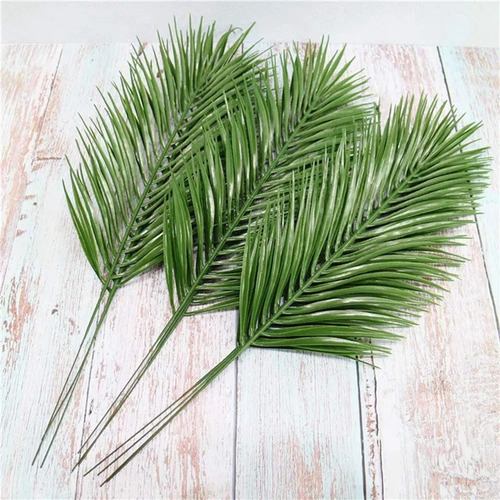 12 Unidades De Hojas De Palmera Artificiales, Hojas De Palma