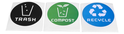 60pcs/set Redondo Reciclaje De Reciclaje De Compost