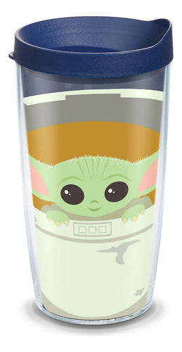 Vaso Doble Pared Aislado 473 Ml The Mandalorian Transparente