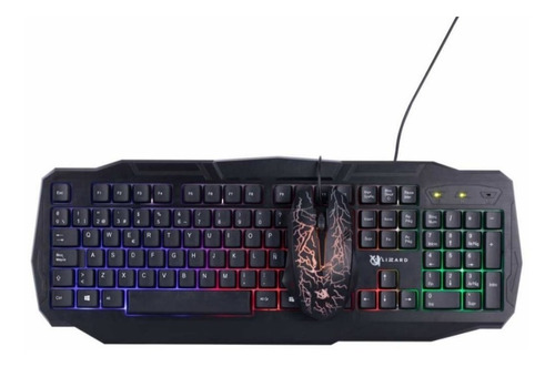 Combo Gamer Teclado + Mouse Rgb 2 En 1 X-lizzard