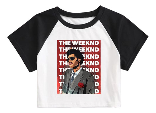 Top The Weeknd Crop Remera The Weekend Corta Aesthetic