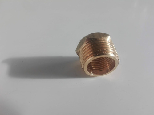 Imagen 3 de 6 de Buje De Reduccion Rosca Macho 1/2 Hembra 3/8 Bronce