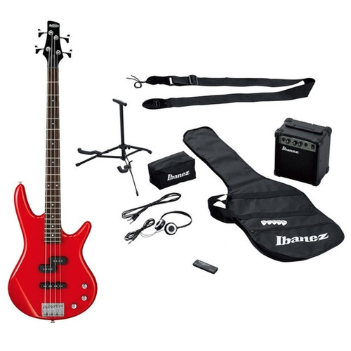 Pack Bajo Eléctrico Ibanez Ijsr190u Rojo + Envío