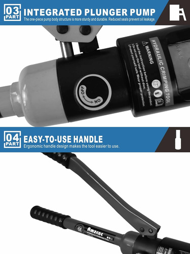 Engarzadora Amzcnc Para Terminales De Cable, 9 Awg - 600