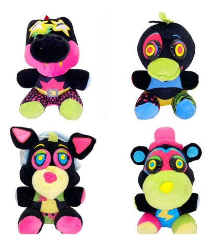 Peluches Securitybreach Fnaf Five Freddy Montgomery Packx4