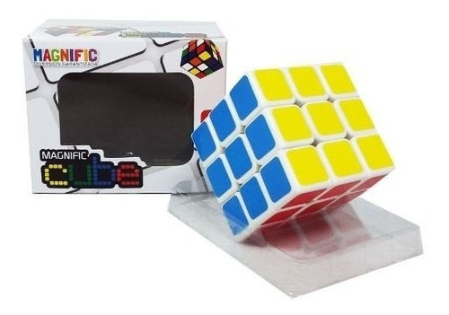 Cubo Magico Magnific Cube 3x3x3 Tipo Rubik 5 Cm Palermo Color De La Estructura Blanco
