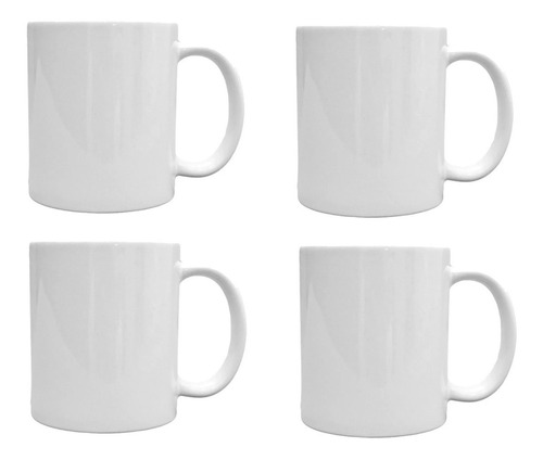 Taza Sublimar X36 Unidades Lisas Color Blanco 325ml