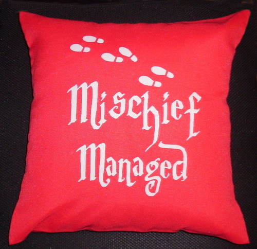 Imagen 2 de 7 de Almohadones Harry Potter Estampados 40x40cm Patronus Always