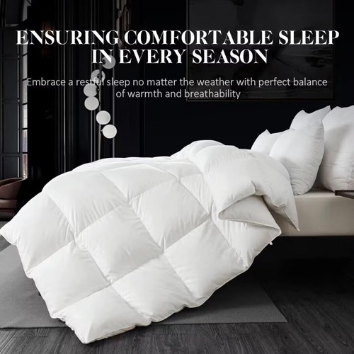 Whatsbedding Edredón De Fibra De Plumón Blanco, Edredón De C