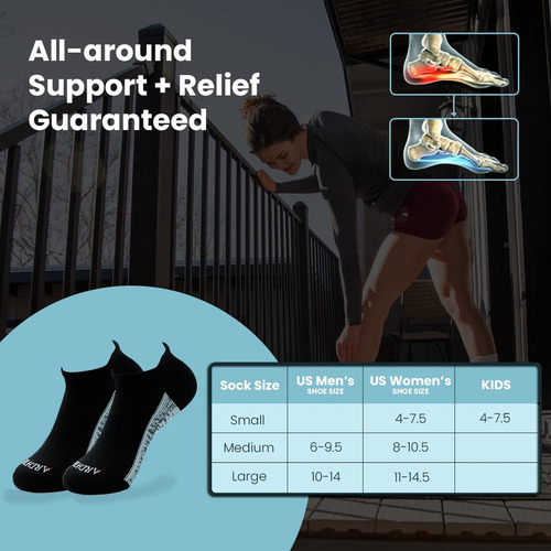 Calcetines Tobilleros Archtek: Calcetines De Compresión Con