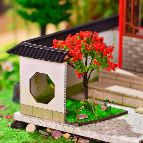 Kit De Casa De Muñecas De Madera Creativa Con Juguete De