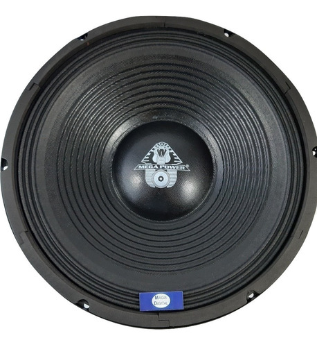 Bocina 12 Pulgadas Para Medios Mega Power 300w Max 065-277 Color Negro