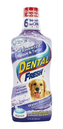 Enjuage Bucal Dental Fresh Perros Placa Y Sarro 503 Ml