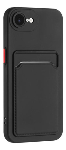 Capa Tpu Para iPhone 16e Com Slot Para Cartão