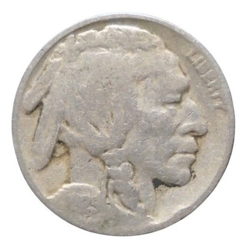 Estados Unidos 5 Cents Buffalo Nickel 1925 Rt2#6