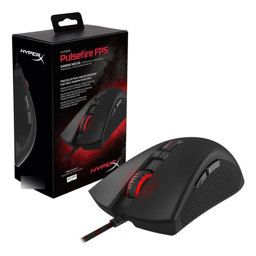 Mouse Gamer Hyperx Pulsefire Fps Optico Iluminado 3200dpi