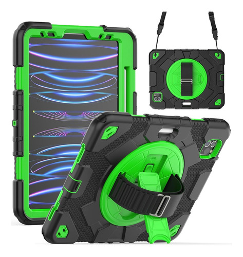 Funda Para iPad 10.2  (7/8/9 Gen)  Antigolpes & Soporte 360