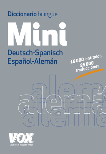 Libro Diccionario Aleman Mini De Larousse Editorial Vox