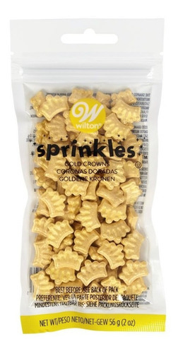 Sprinkles Comestibles Corona Dorada 56gr Wilton Belgrano