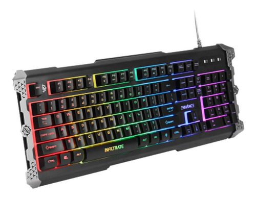 Imagen 1 de 10 de Teclado Infiltrate Knl Membrana Enhance Gamer / Keycaps