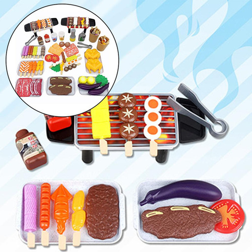 F Patio Trasero Picnic Cocina Bbq Playset Juego De 80 Piezas