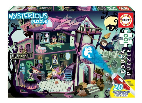 Imagen 6 de 9 de Puzzle 100 Piezas Casa Encantada Rompecabezas Educa Atrix ®