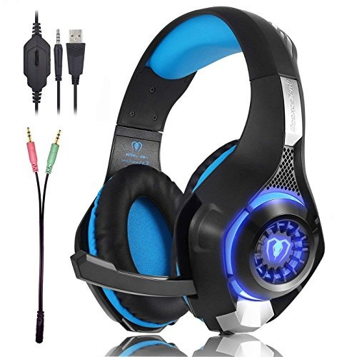 Pavareal Professional 3.5mm Wired Gaming Headset,led Backlit
