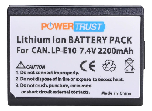 Bateria Lp-e10 Lpe10 2200mah P/ Canon 1200d T3 T5 T6 T7