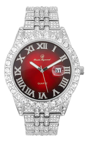 Charles Raymond Big Rocks W/roman Numerals Fully Iced Out