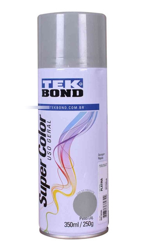 Pintura En Aerosol Plata 350ml Tek Bond Orig