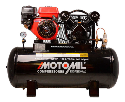 Compressor De Ar À Gasolina 130l Sem Motor Cmv15/130c Motomi