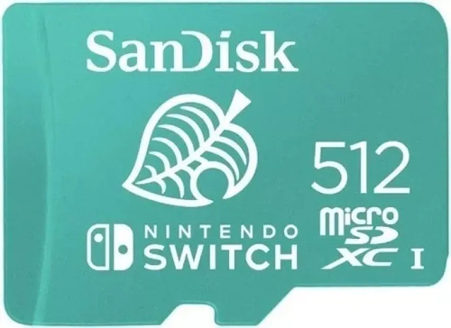 Memoria Micro Sd De 512 Gb Para Nintendo Switch De 100 Mb/s