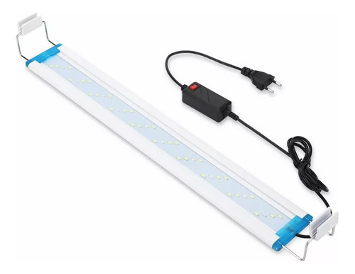 Luz Led Externa Y Blanca, Azul De 18 Cm Para Acuario