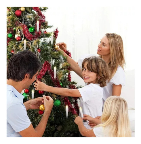 Nuevo 20 Luces Led For Árbol De Navidad Con Forma De Vela Y