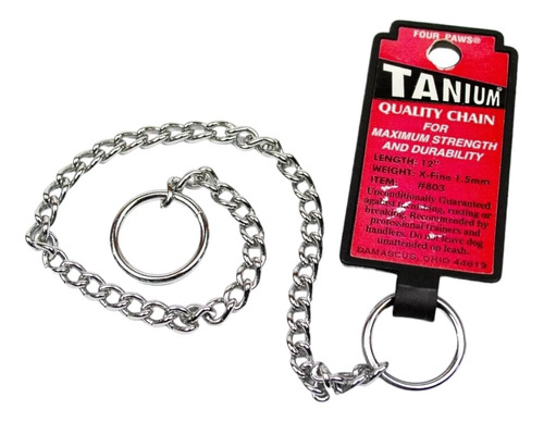 Four Paws Tanium Collar Ahorcador 2.5mm 50cm Para Perros 