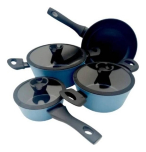 Set De Ollas 7 Piezas Bateria De Cocina Keep Diamond