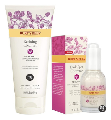 Burt's Bees Renewal Limpiador + Corrector De Manchas Oscuras